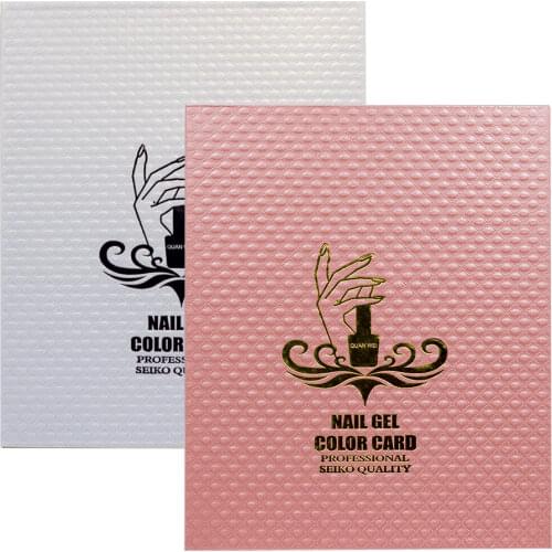 120/160/216 Books Nail Color Book Tips Color Display Book Gel Polish Chart Salon Tools with False Tips Showing Shelf