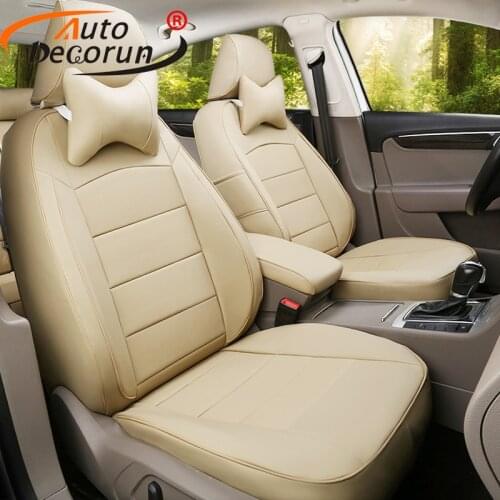 AutoDecorun Dedicated leather cover car seats for Mercedes Benz GLS 350d 400 500 550 car seat covers set seats cushion supports