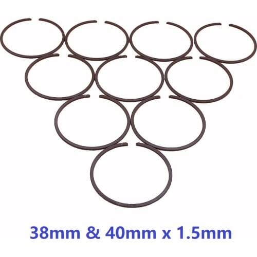 10Pcs/lot 38mm 40mm x 1.5mm Piston Ring Kit For Husqvarna 36 41 136 137 141 142 142E 238 340 338XPT 339XP Chainsaw 240