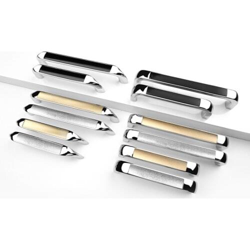 Kitchen Cabinet Door Handle Wardrobe Drawer Knob Zinc Alloy Extension Furniture Long Handle Hardware Home Decoration