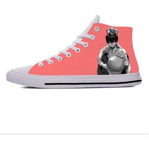 Japanese Anime Manga Haikyuu Tobio Kageyama Cool Casual Cloth Shoes High Top Lightweight Breathable 3D Print Men Women Sneakers