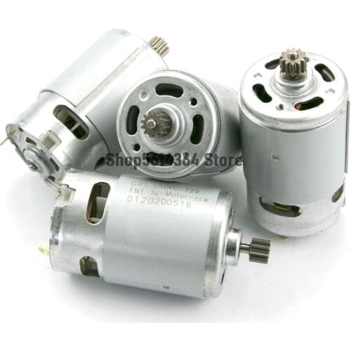RS550 Motor 12Teeth 9Teeth 10.8V12V16.8V18V21V Gear 3mmShaft For Cordless Charge Drill Screwdriver