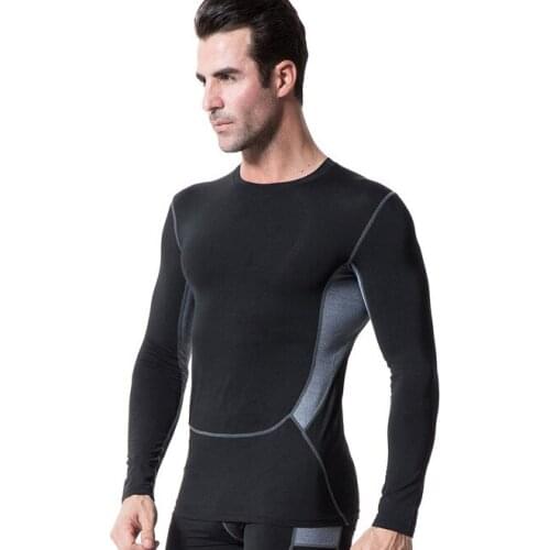 Mens Color Block PRO Compression Body Base Layer Thermal Under Tops brand Fit Jersey slim T-Shirt Skin Gear Plus Size S-XXL