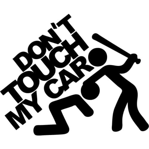 For Don't Touch My Car Sticker Car Styling Jdm Slammed Personality Funny Drift Lowered Car Window Decal Jdm