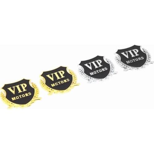 2pcs Car Sticker MOTORS Emblem Badge VIP Decal For Lifan X60 Cebrium Solano New Celliya Smily Geely X7 EC7 Car Styling