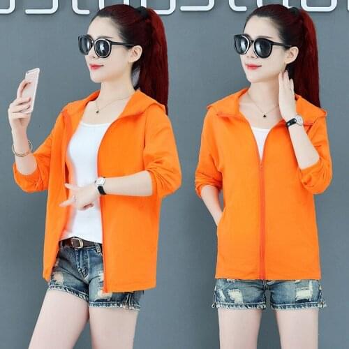 2021 New Women Thin Light Sun Protection Hooded Coat Female Summer Outdoor Sandy Beach Sun Protection Shirt Cycling Clothing