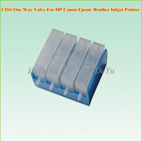 1set CISS One Way Valve Ink Damper Ink Control Valves 4 Color For Canon For HP For Epson For Brother Inkjet Printer