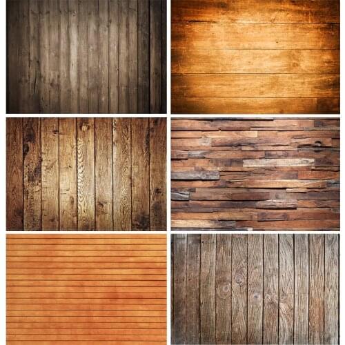 SHENGYONGBAO Wood Board Texture Photography Background Wooden Planks Floor Baby Shower Photo Backdrops Studio Props 210306TFM-03