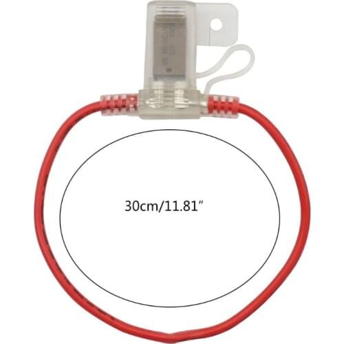 Standard Waterproof Blade Fuse Holder Copper Wire Protection Splash-Proof 5A 6A 7.5A 10A 15A 20A 25A 30A Auto Cable