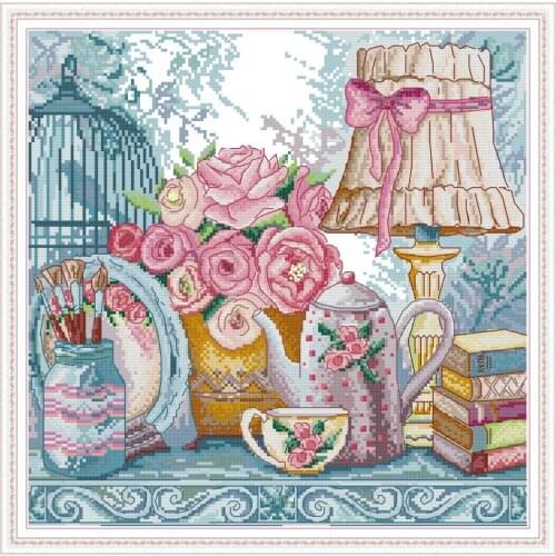 Wedding Supplies 1 cross stitch kit aida 14ct 11ct count print canvas cross stitches needlework embroidery DIY handmade J490