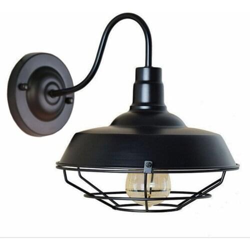 LED retro industrial wall lamp creative iron art net cover single head wall lamp bar restaurant club decoration lamp WF1212158