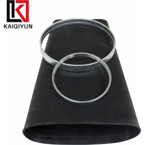 Rear Rubber Sleeve Air Spring w/Crimping Ring For Audi Q7 Porsche Cayenne VW Touareg 2004-2010 Air Suspension Shock Absorber
