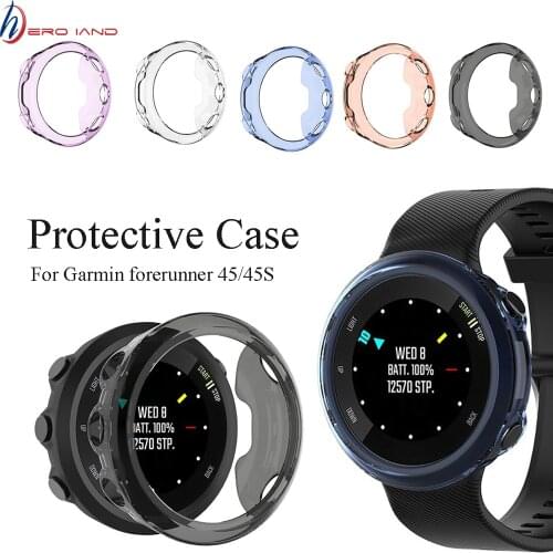 Protective Case For Garmin Forerunner 45 Ultra-thin TPU Protector Cover Case for Garmin Forerunner 45S Smart Watch Protect Sell