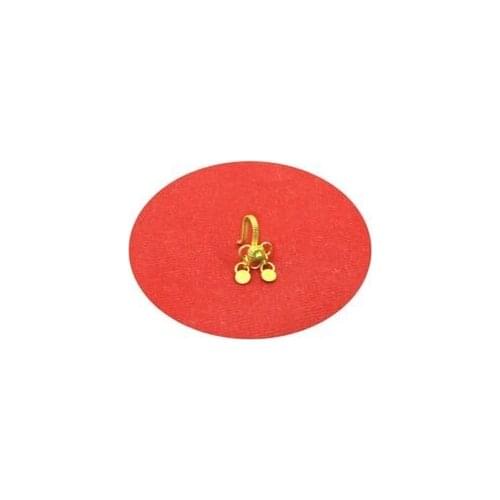 Pinch Nose Thread Yellow Gold Color Silver Filigree Compressed Mardin Local Nose Stud Authentic