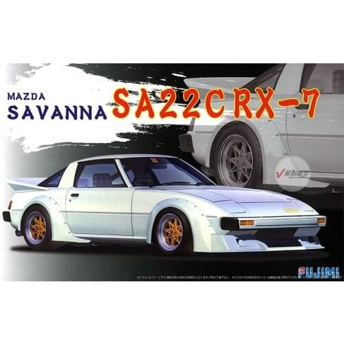 1/24 Assembled Model Car Mazda Savanna SA22C RX-7 04617 DIY Model Hobby Collection