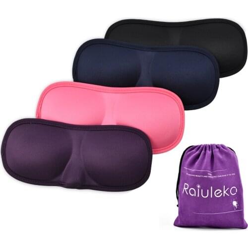 1Pcs Sleeping Eye Mask Travel Sleep Eye Shade Cover 3D Memory Foam Nap Eye Patch Soft Portable Blindfold Travel Eyepatch