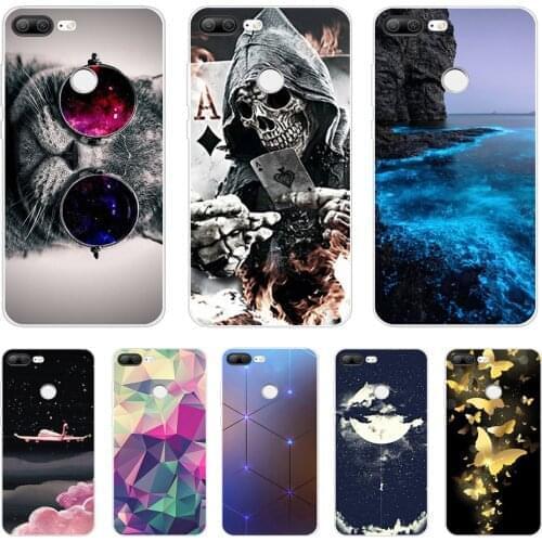 Cover phone case for huawei honor 9 honor 9 lite soft tpu silicon back cover 360 full protective printing honor 9 transparent