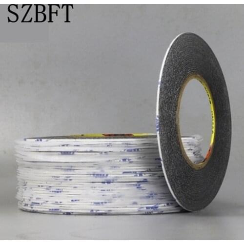 SZBFT 1MM Black Brand New 3M Sticker Double Side Adhesive Tape Fix For Cellphone Touch Screen LCD free shipping