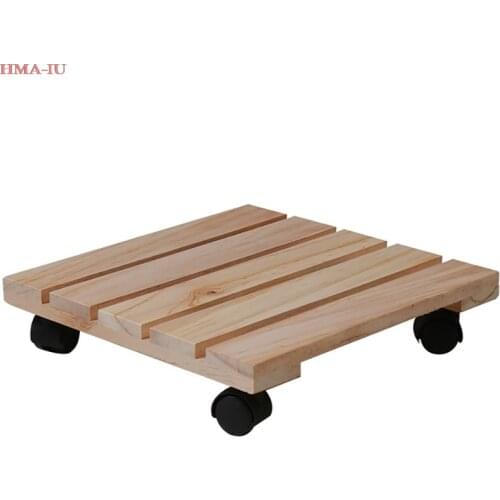 Plant Flower Pot Removable Tray With Roller Pulley Wheel Flower Pot Base