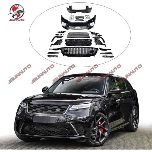 For Range Rover Sport Version 2018-up SVR Style Body Kit Fit Range Rover Velar Front Bumper Grille Tailpipes Retrofit Auto Part