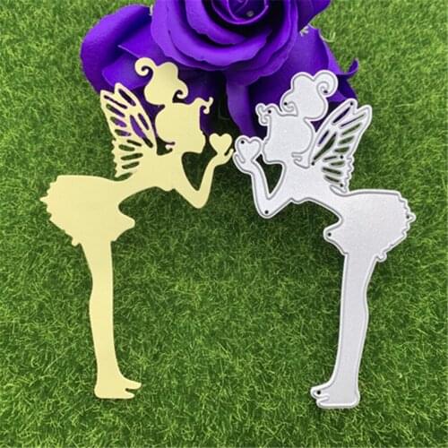 Butterfly Flower Elf Hand Embossed DIY Album Scrapbook Greeting Card Decoration Metal Cutting Mould
