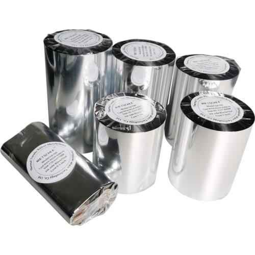 Barcode ribbon thermal transfer ribbon blend 30`110mmx300M for Zebra,Godex TSC TTR and Label Printer Supports any custom specif