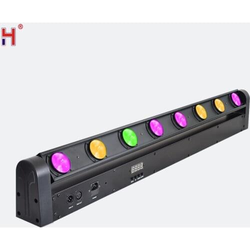 8x12W RGBW Multicolor LED Bar Beam Moving Head DMX Light For DJ Party Show Disco Wedding