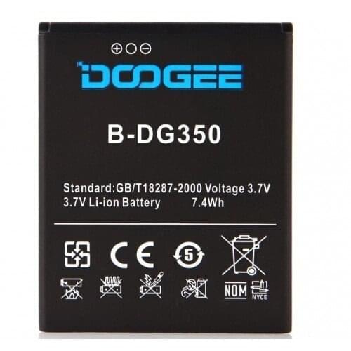 New Arrival Backup 2200mAh Battery For Doogee DG350 Smart Mobile Phone + + Tracking Number