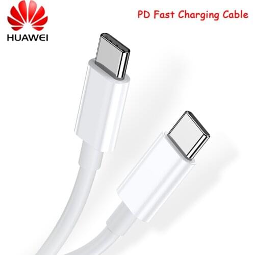 Original Huawei Cable PD Fast Charging 3.3A Dual Type C Line For Mate 40 30 Pro Nova 5 6 7 8 Se Matebook X Pro 13 Macbook 2018