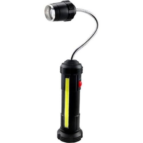 COB Inspection Light Rechargeable LED Work Light with Magnetic Base 360 Degree Rotation and 4 Modes for Car Repair Emergency