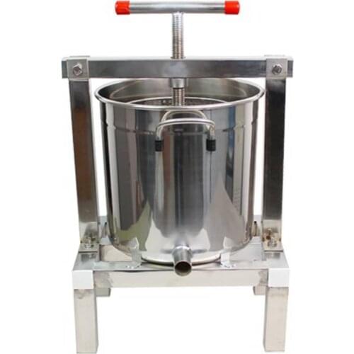 10L Stainless Steel Beeswax Presser Honey Extractor Beekeeping Equipment Honey Wax Press Machine Honey Press Bucket Four Legs