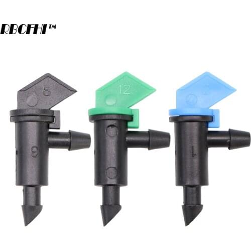 RBCFHI 20PCS 4L 8L 16L Flag Dripper Garden Sprinkler Agriculture Watering Irrigation Device With 4mm Barb