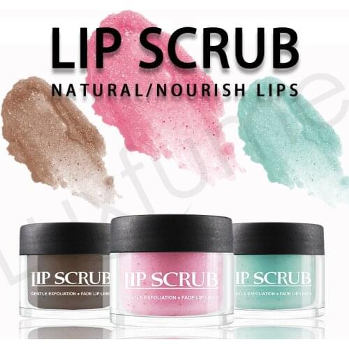 20g Lip Scrub Sugar lip scrub remove dead skin fade lip lines moisturizing care lip care natural nourish lips skin care products
