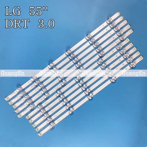 10PCS LED Backlight strip 11 Lamp For LG 55"TV DRT 3.0 55 55LB561V LG55LF5950 6916L-1991A 1992A 55LB652T 6916L-1988A 6916L-1987A