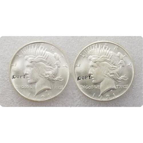 1921 Peace Dollar UNC Two Face Copy Coin