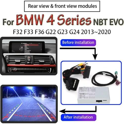 Adpter For BMW 4 Series F32 F33 F36 G22 G23 G24 2013~2020 interface Original Display Backup Parking Front Rear Camera Decoding