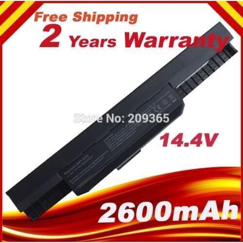 14.4V A41-K53 battery for ASUS X54HR X54C X54H A54C X54HY A41-K53 A43 A53 K43 K53 K53S X43 X44 X53 X54 X84 X53SV X53U X53B X54H