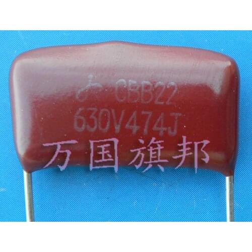 Free Delivery. CBB22 metallized polypropylene film capacitor 630 v 474 0.47 uF