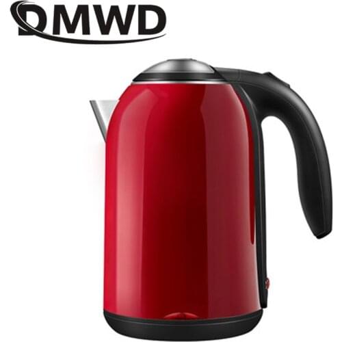 DMWD Electric Kettle 1.7L Hot Water Quick Heating Boiler Pot Stainless Steel Thermal Insulation Teapot Boiling Heater EU US Plug
