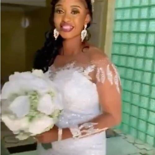 Свадебные платья силуэта русалка Fansmile China At AliExpress