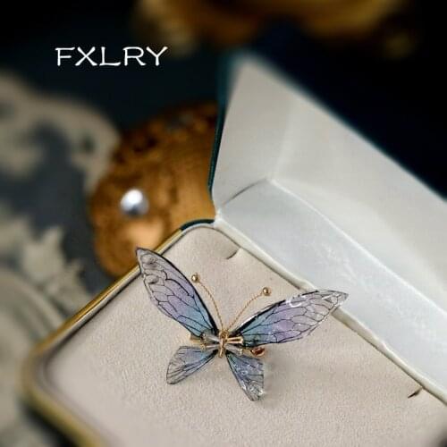 FXLRY Butterfly Brooches For Clothes