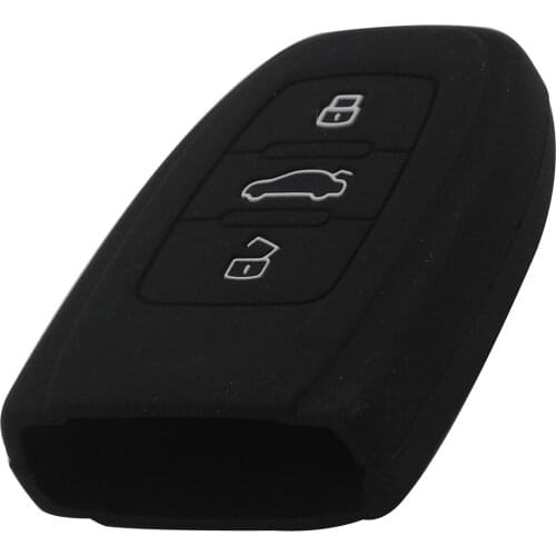 Kutery 3 Buttons Remote Car Key Silicone Case Cover Protector For Audi A4 S4 B7 B8 A6 A5 A7 A8 Q5 S5 S6 Q7
