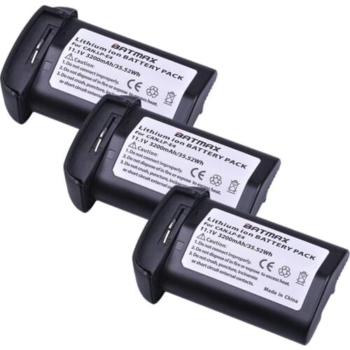 3PCS 3200mAh LP E4 LP-E4 LP E4N Li-ion Battery for Canon EOS 1D Mark 3 III 1DX Mark 4 IV 1DX DSLR Digital Camera