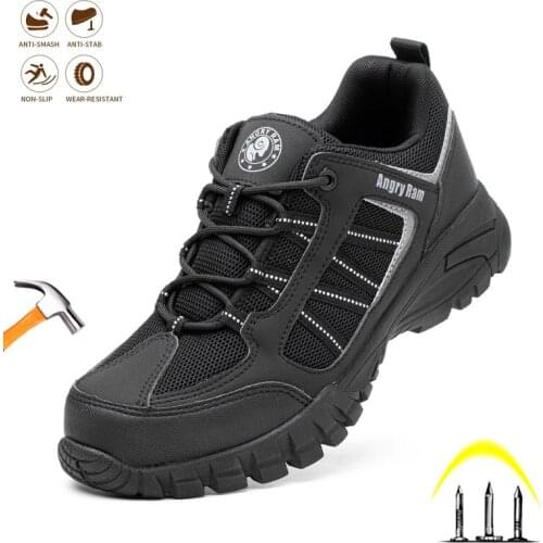 Fashion Safety Shoes Mens Insulated Steel Toe Cap Work Boots Anti-smashing Anti-piercing Lightweight Breathable Comfort Sneakers