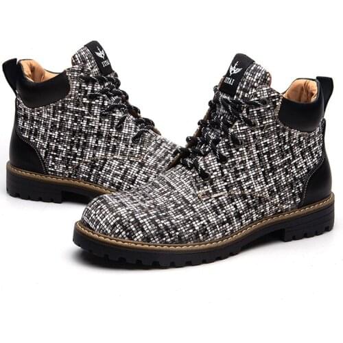 Mens non-slip Wear snow boots New Spring and autumn Mens work Fashion Mens shoes 2019 MeiJiaNa Fashion casual Boots