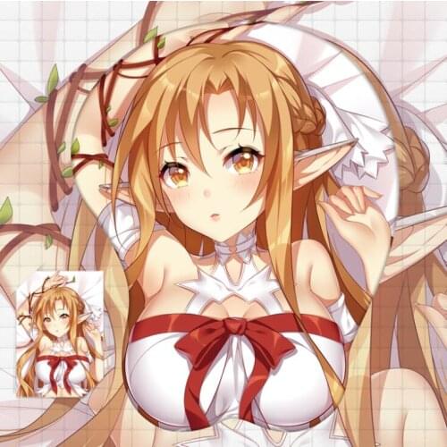 Sword Art Online Yūki Asuna Figure 3d Anime Girl Soft Gel Gaming Mouse Pad Mousepad Wrist Rest 5134 Gifts Man Adult Toy