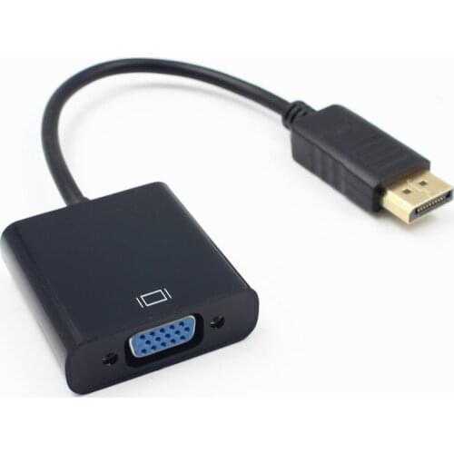 NEW DisplayPort Display Port DP To VGA Adapter Cable Male To Female Converter For PC Computer Laptop HDTV Monitor Projector