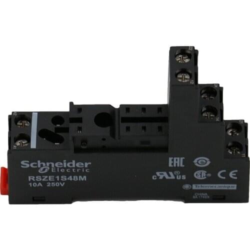 Original Schneider RSZ Relay Socket RSZE1S48M 10A 2 Open and 2 Closed Separate Socket (For RSB2, RSB1A160)