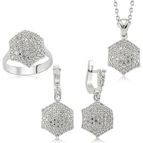 Original silver , Zircon Stony Set ,Most Special Jewelry Sets Suitable and Quality Products Types