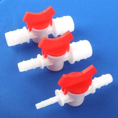 50~1pcs 4~25mm POM Reducing Plastic Ball Valve Drip Irrigation Switch Aquarium Fish Tank Air Pump Pipe Hose Valve